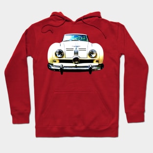 Austin A90 Atlantic 1950s classic car high contrast Hoodie